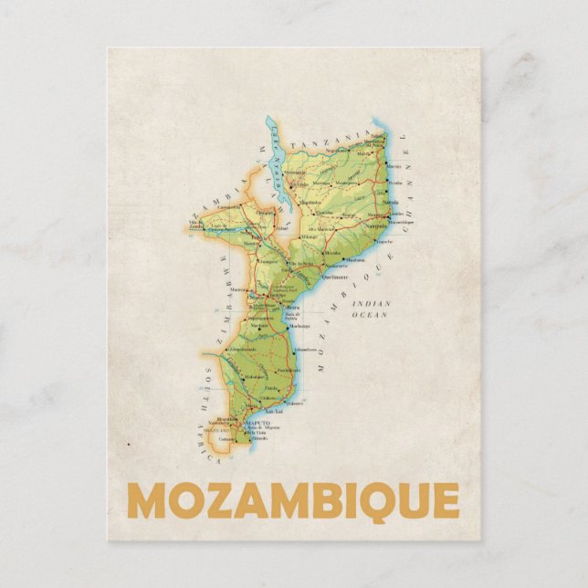 Postkarte Mosambiks (Vorderseite)