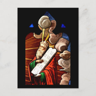 Postkarte/ Moses und die zehn Gebote Postkarte