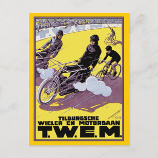Postkarte: Motorrad & Fahrrad Race Postkarte