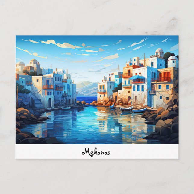 Postkarte Mykonos (Vorderseite)