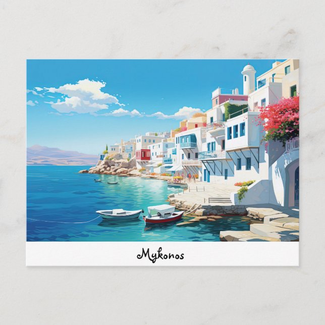 Postkarte Mykonos (Vorderseite)