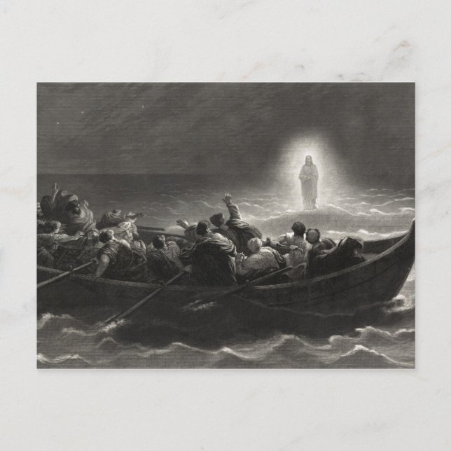 Postkarte "Nacht am Meer von Galiläa" (Vorderseite)