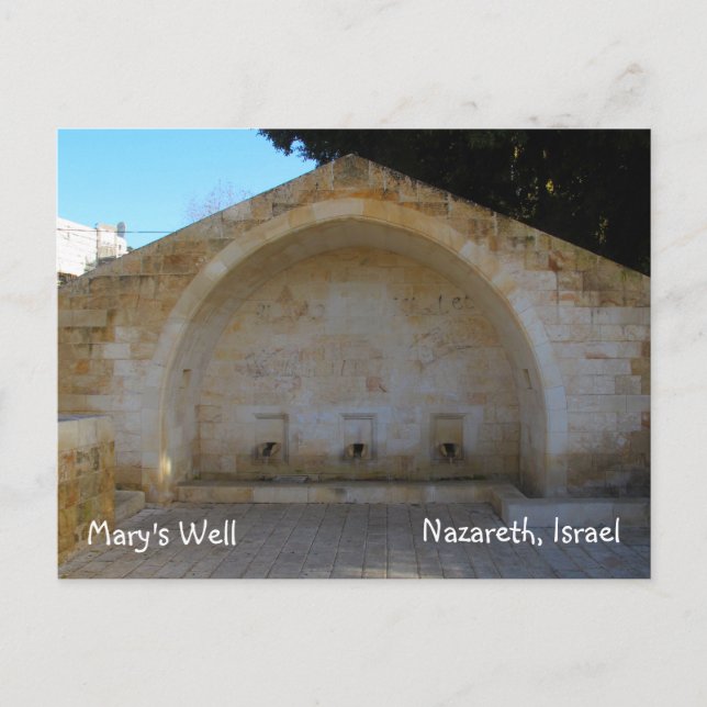 Postkarte Nazarets Israel (Vorderseite)