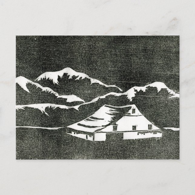 Postkarte "Nocturnal Barn" (Vorderseite)