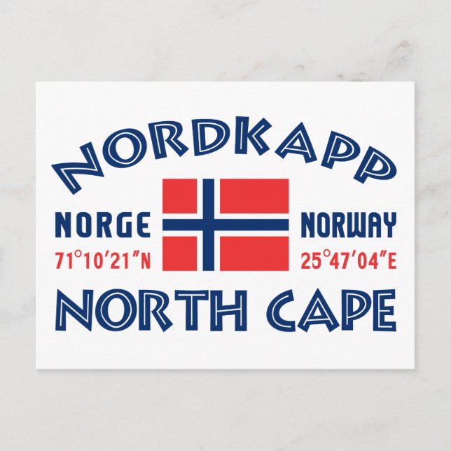 Postkarte NORDKAPP Norwegen (Vorderseite)