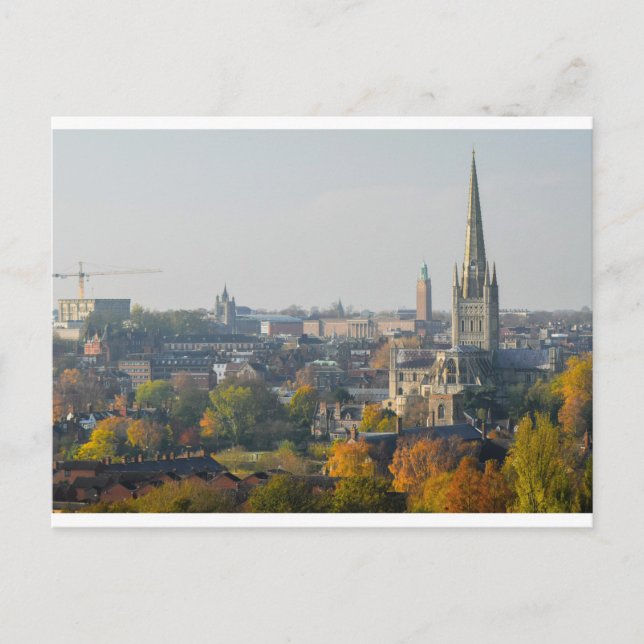 Postkarte Norwich Herbst (Vorderseite)