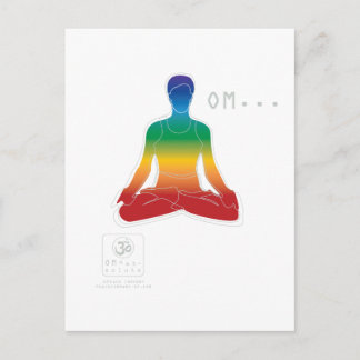 Postkarte OMs Lotus Chakras