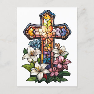 Postkarte Osterkreuz