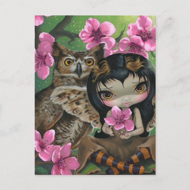 Postkarte "Owlyn in der Springtime" (Vorderseite)