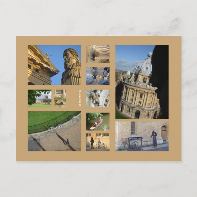 Postkarte Oxford (Vorderseite)