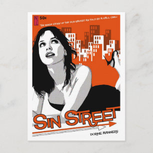 Postkarte Paperback: Sin Street