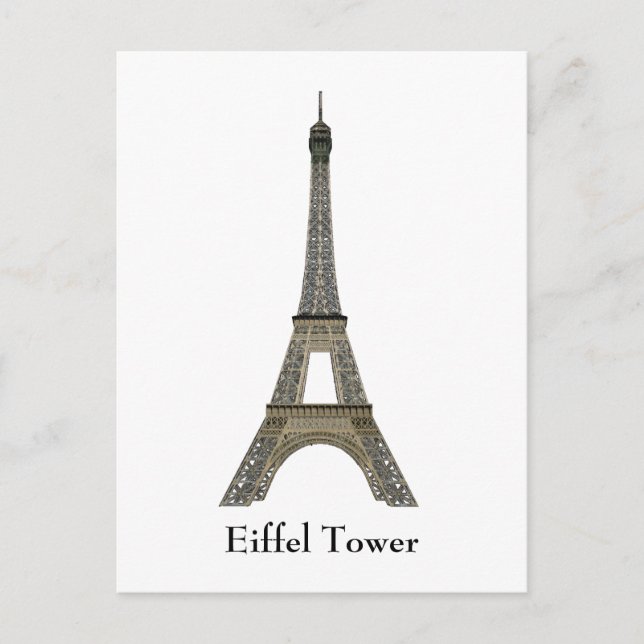 Postkarte: Paris: Eiffel Tower Postkarte (Vorderseite)