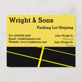 Postkarte Parkplatz Streifen