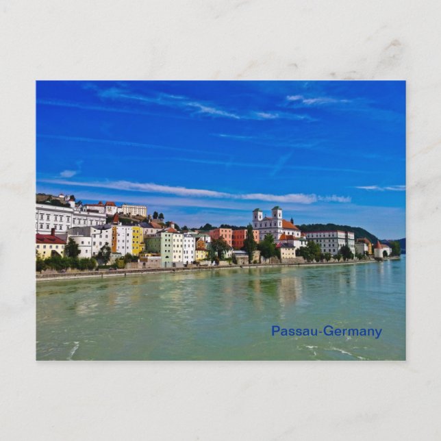 Postkarte Passau, Bayern, Deutschland, (Vorderseite)