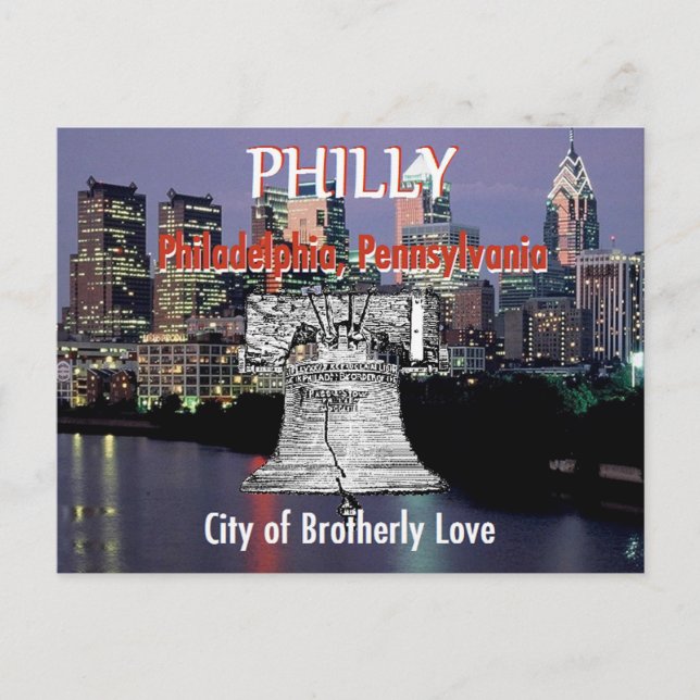Postkarte Philadelphias Pennsylvania (Vorderseite)