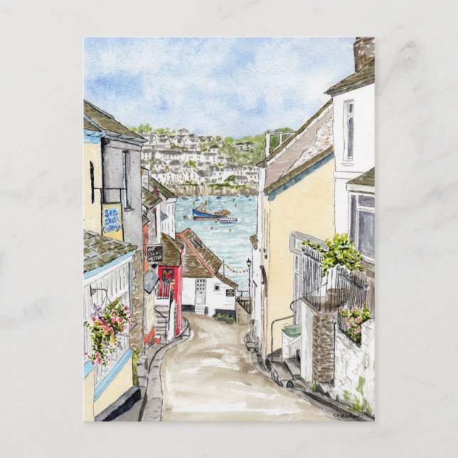 Postkarte "Polruan" (Vorderseite)