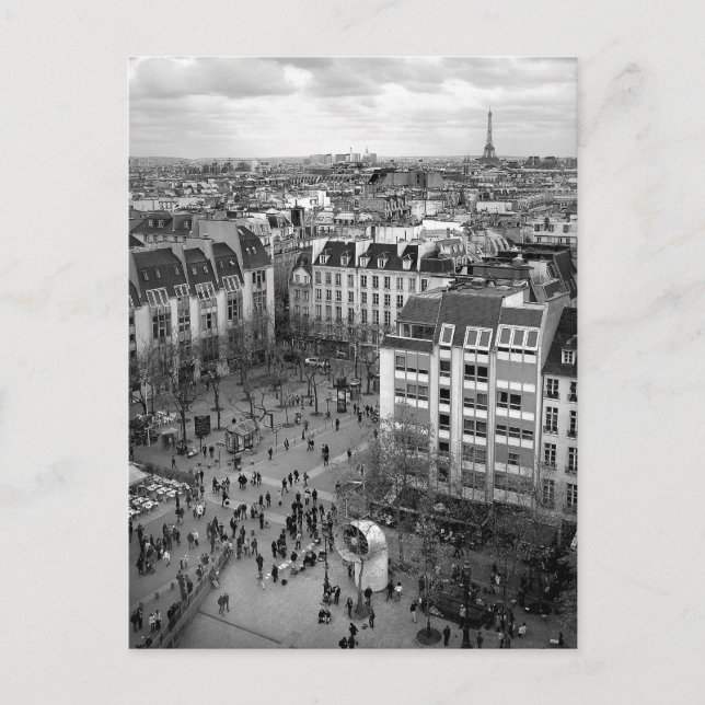 Postkarte Pompidou (Vorderseite)