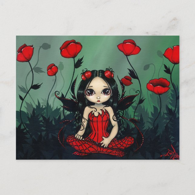 Postkarte "Poppy Garden" (Vorderseite)