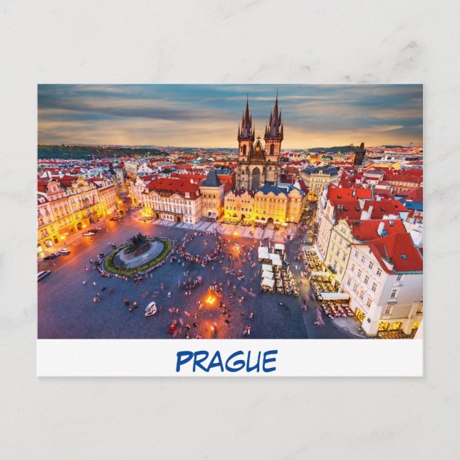 Postkarte Prag (Vorderseite)