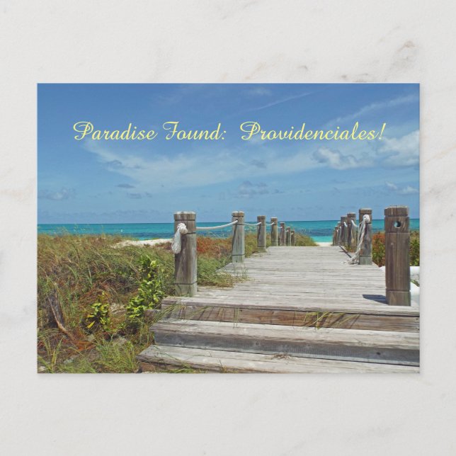 Postkarte/Providenciales/Turks und Caicos/Paradies Postkarte (Vorderseite)