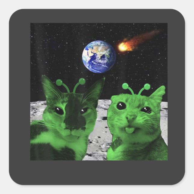 Postkarte Quadratischer Aufkleber (Vorderseite)
