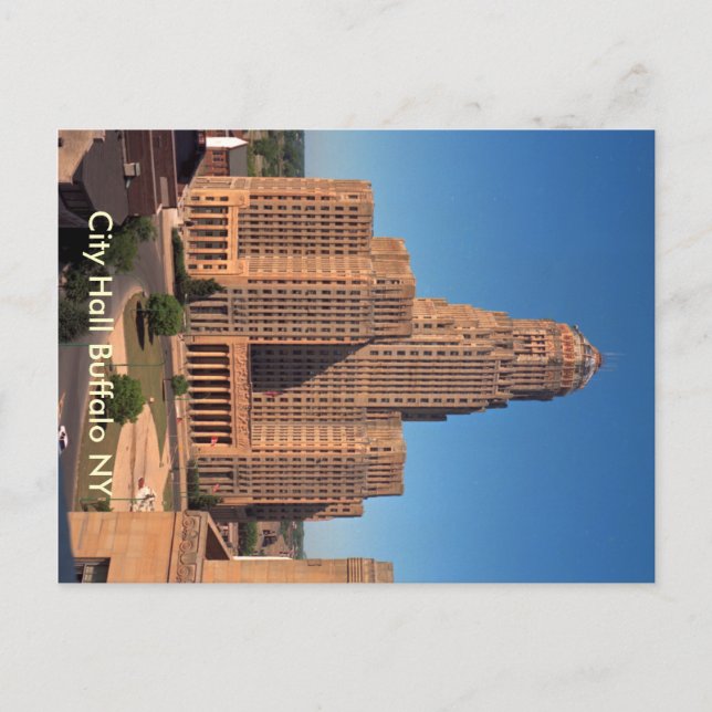 Postkarte - Rathaus Buffalo NY (Vorderseite)