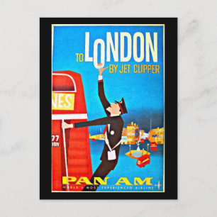 Postkarte-Reise in alten Zeiten-London Postkarte