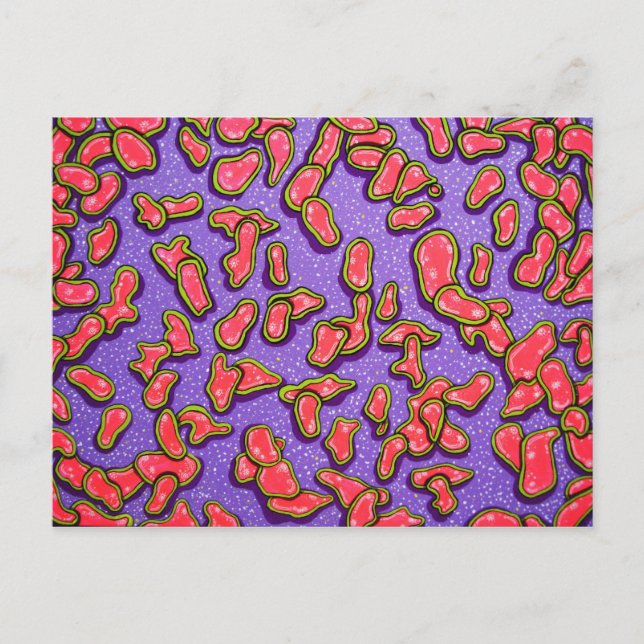 Postkarte - rosa Zelle (Vorderseite)