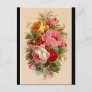 Postkarte - Rosenbouquet