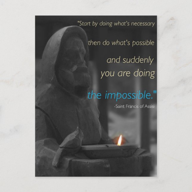 Postkarte Saint Francis (Vorderseite)