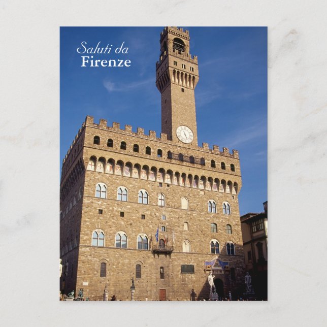 Postkarte "Saluti da Firenze" (Vorderseite)