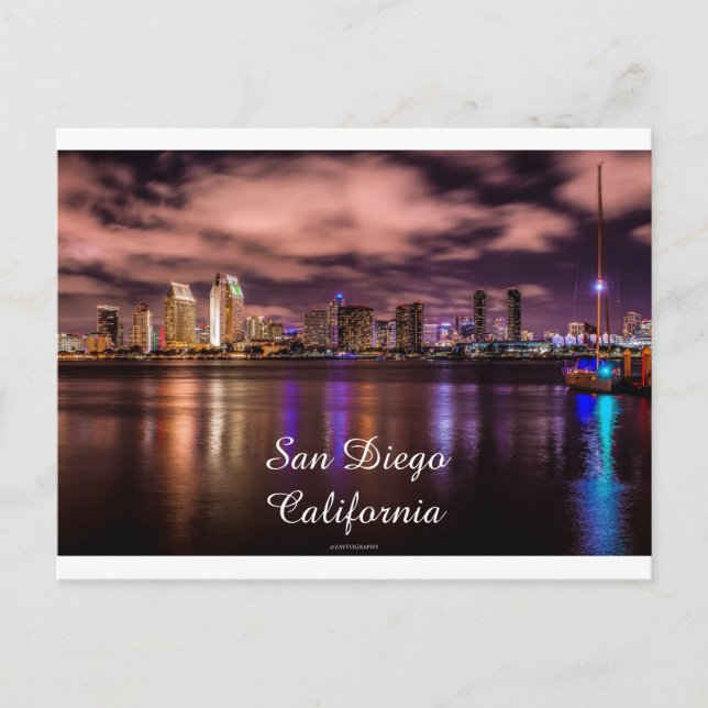 Postkarte San Diego Bay (Vorderseite)