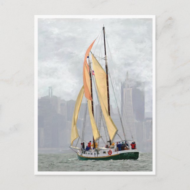 Postkarte San Francisco Historical Scow Schooner (Vorderseite)