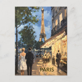 POSTKARTE Schöne Wasserfarben von Paris Reise