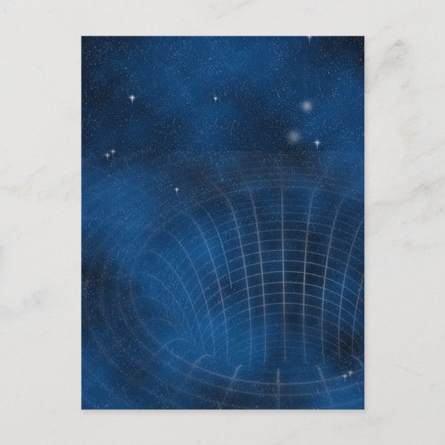 Postkarte "Schwarzes Loch" (Vorderseite)