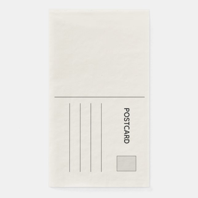 Postkarte Serviette (Vorderseite)