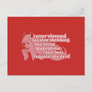 Postkarte "She-Devil"