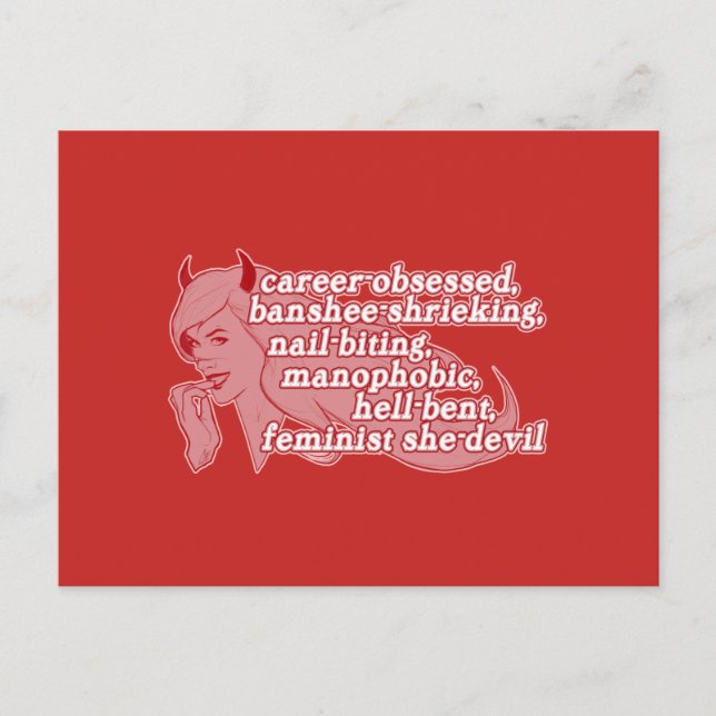 Postkarte "She-Devil" (Vorderseite)