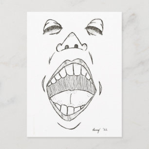 Postkarte "Shout"