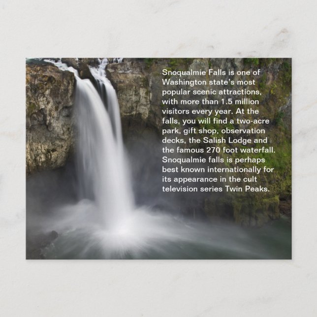 Postkarte Snoqualmie Falls (Vorderseite)