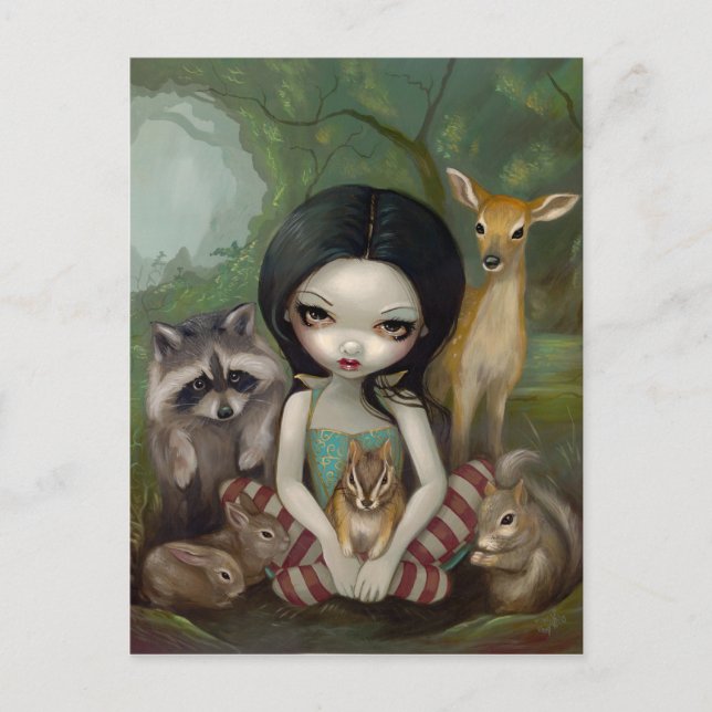 Postkarte "Snow White and Your Animal Friends" (Vorderseite)
