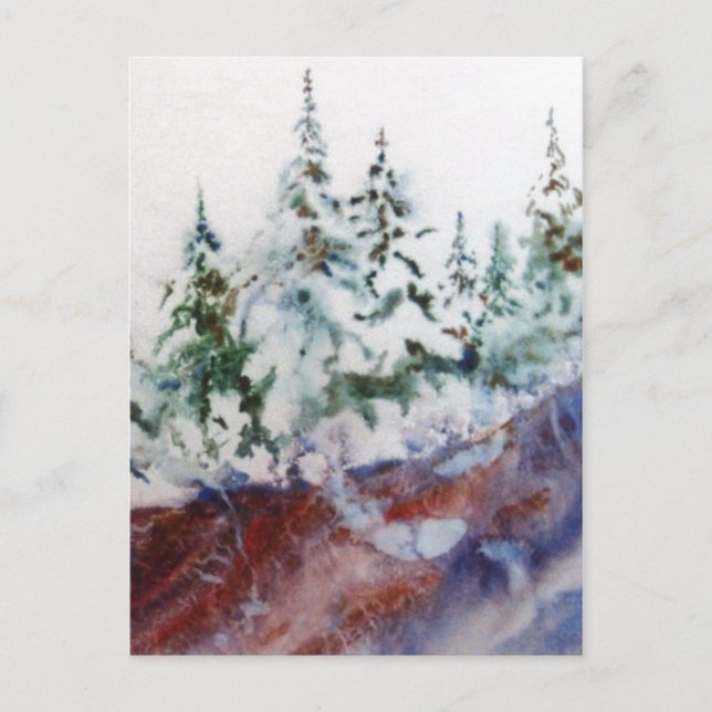 Postkarte "Snowy Morn" (Vorderseite)