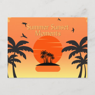 Postkarte Sommeruntergangs-Momente