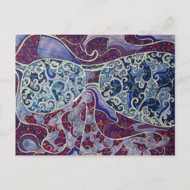 Postkarte: Sonnenbrille nachts Postkarte (Vorderseite)