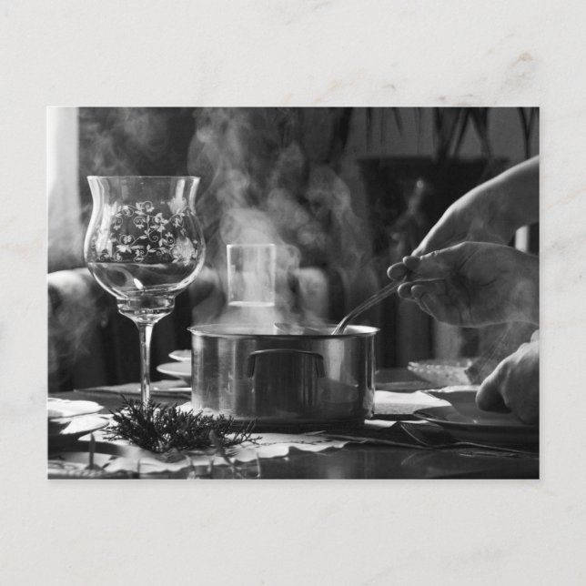 Postkarte "Soup for Christmas" (Vorderseite)