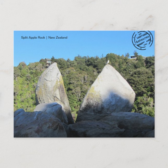 Postkarte Split Apple Rock (Neuseeland) (Vorderseite)