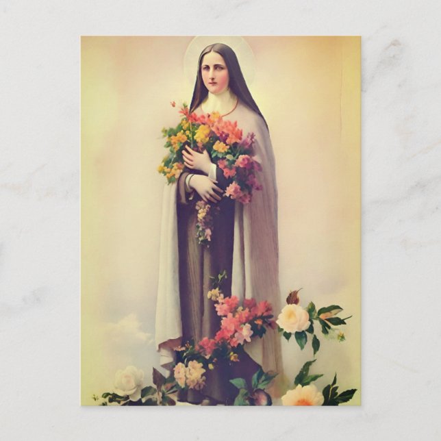 Postkarte St. Therese Lisieux (Vorderseite)