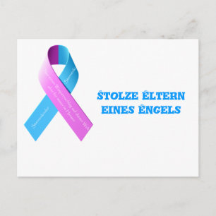 Postkarte stolze Eltern eines Engels