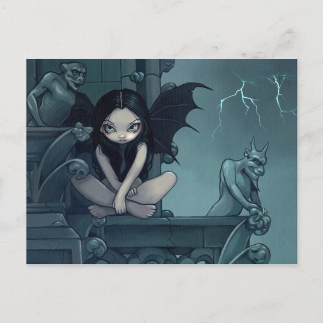 Postkarte "Storm over Notre Dame" (Vorderseite)