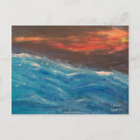 Postkarte Stormy Sees